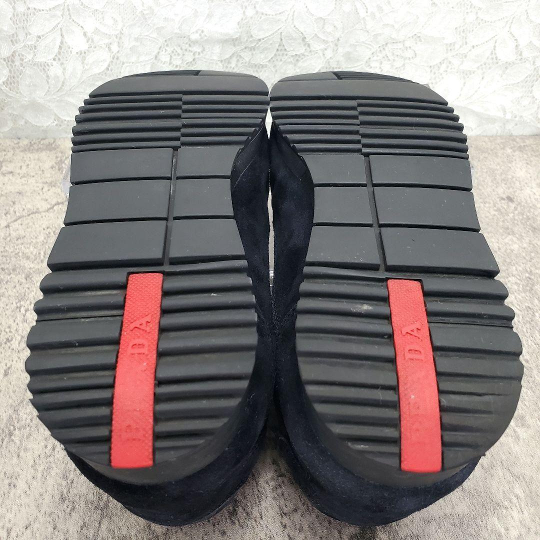【PRADA】ローカットスニーカー 23cm 迷彩 カモフラ ブラック ネイビー