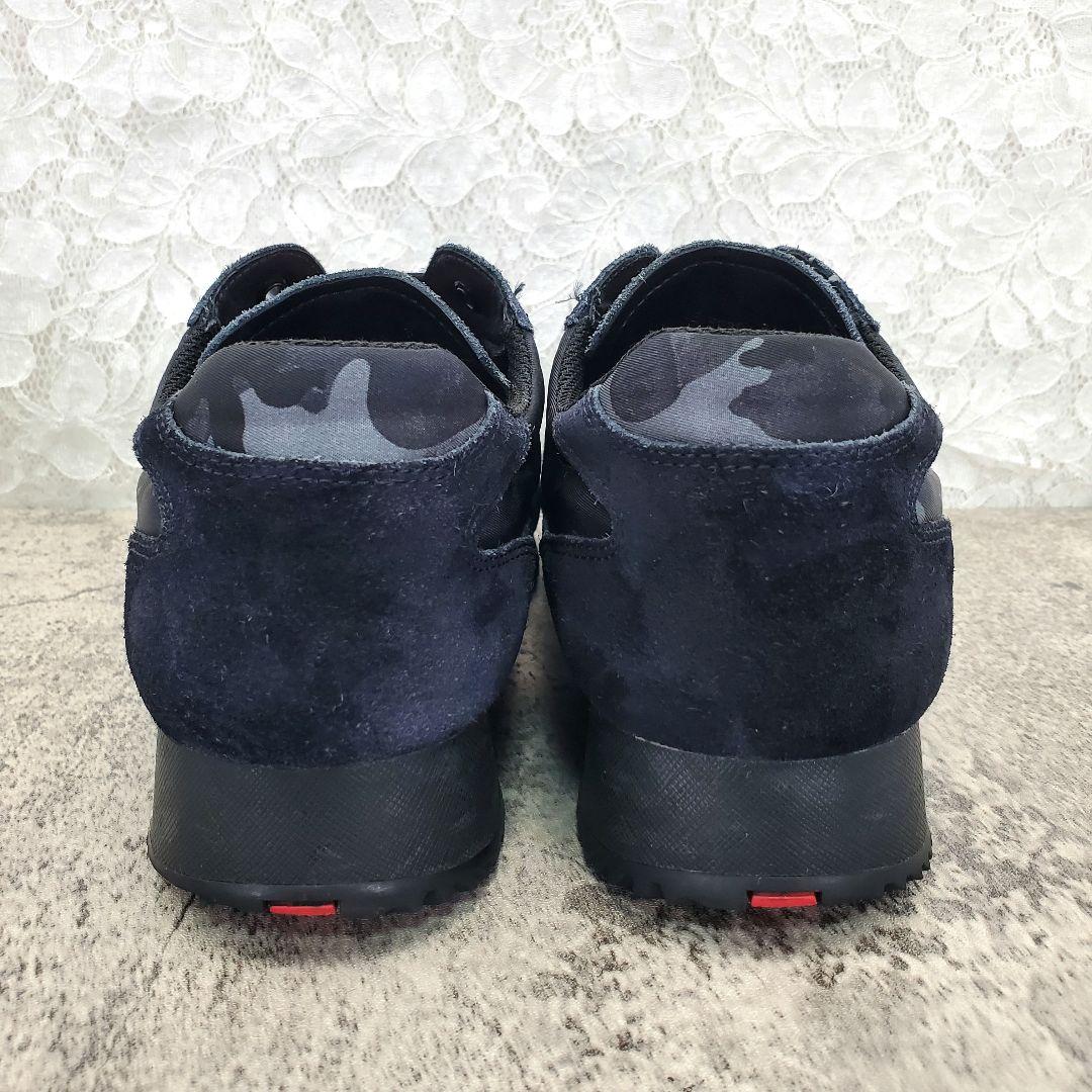 【PRADA】ローカットスニーカー 23cm 迷彩 カモフラ ブラック ネイビー