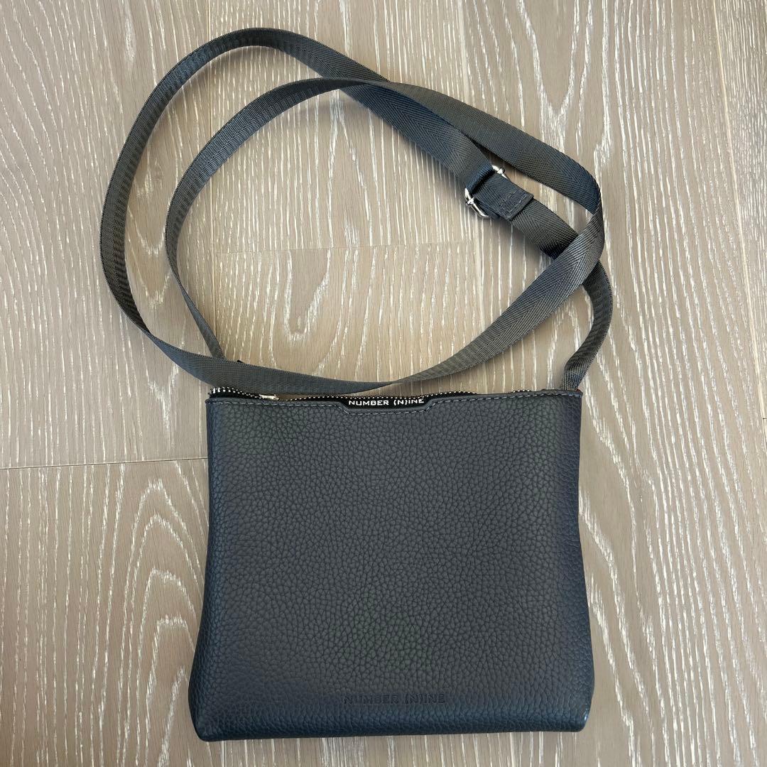 NUMBER NINE グレーレザー　サコッシュ