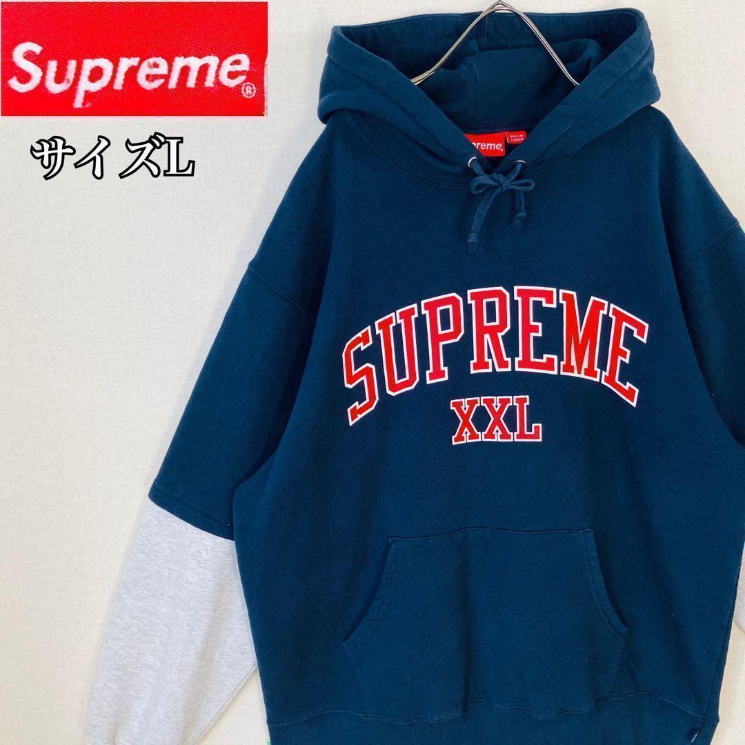 激 シュプリーム パーカー サイズL アーチロゴ XXL 土生瑞穂着用L SUPREME