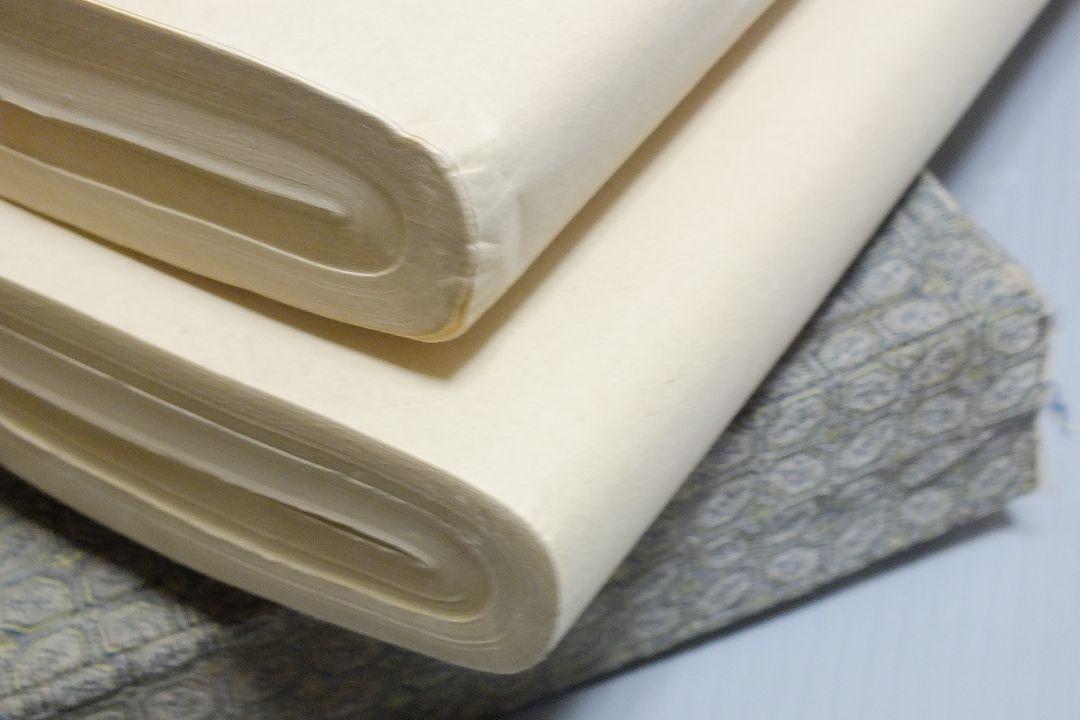 毛辺紙 半切 ２反 書道用紙 200枚 画仙紙 中国紙