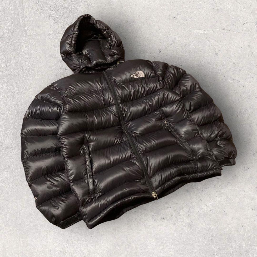 【ザ・ノースフェイス】ダウンジャケット XL 黒 刺繍ロゴ 700 美品 h 【ザ・ノースフェイス】ダウンジャケット XL 黒 刺繍ロゴ 700 美品 h
