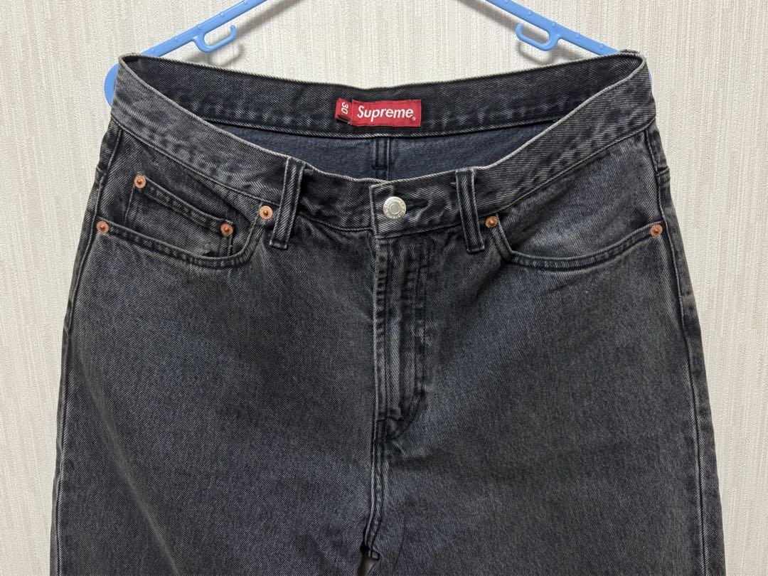 パンツ supreme 23ss baggy jean washed black w36 Supreme 23ss baggy jean washed black