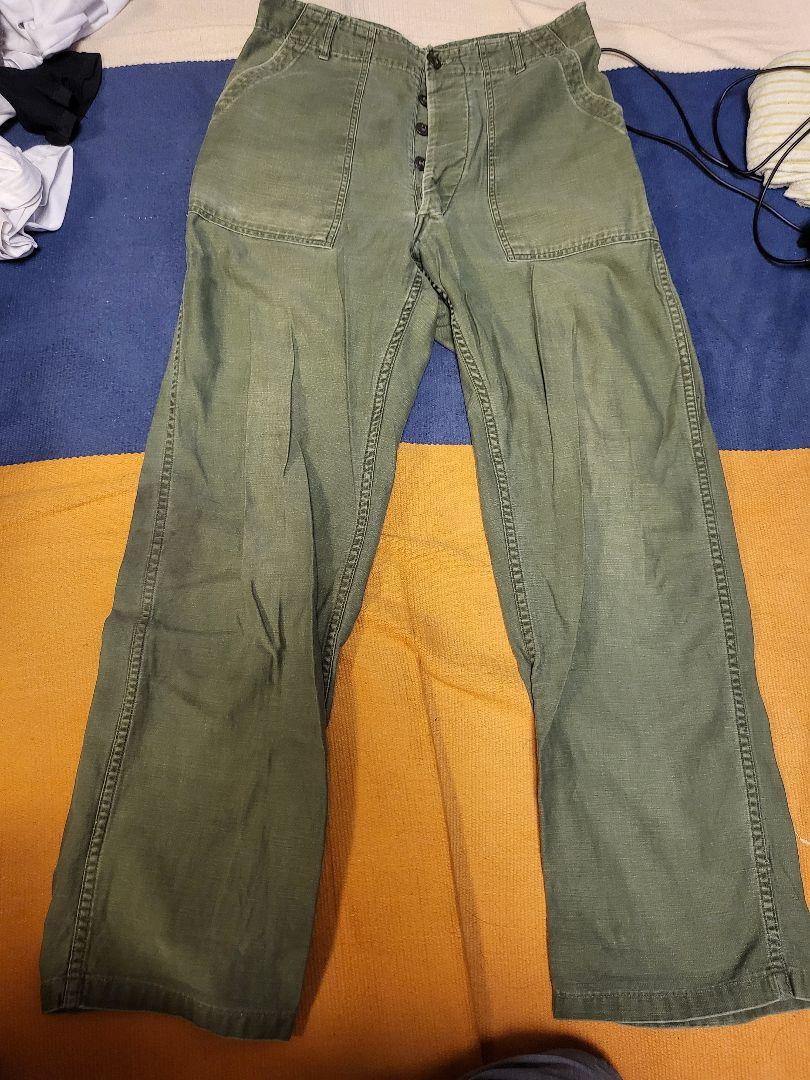 初期型 60s US ARMY ベイカーパンツ OG-107 ヴィンテージ 60s初期US ARMY OG107 Utility Pants ベイカーパンツ