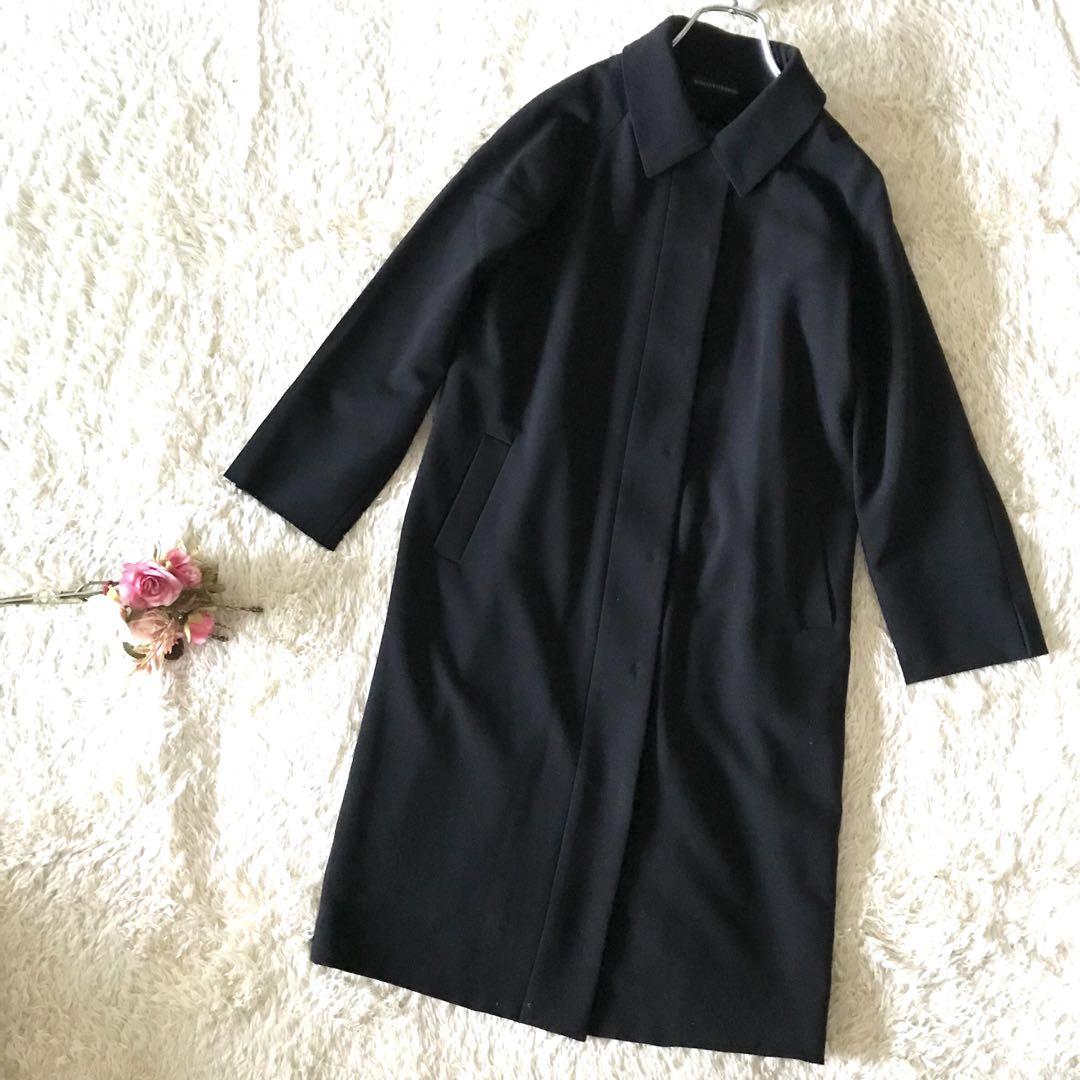 【美品】MINAKO YOKOMORI ダウンベスト付 バルマカーン コート 黒