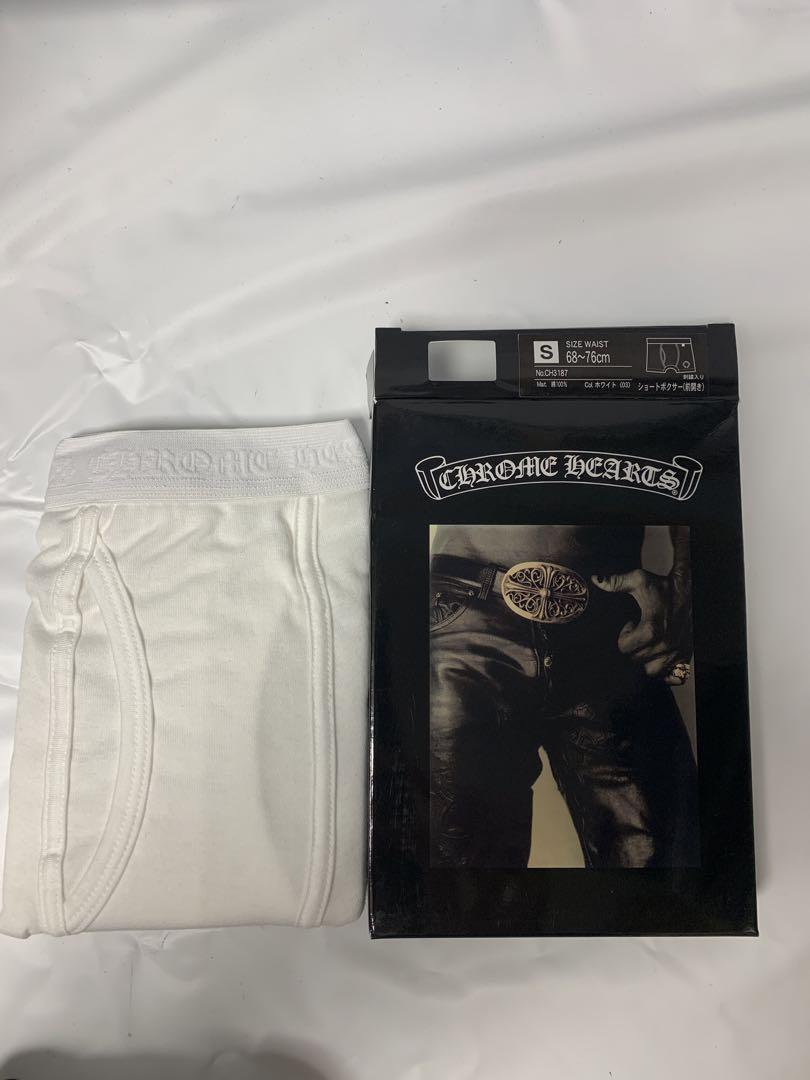 未使用品　CHROME HEARTS ホワイト ボクサーパンツ S