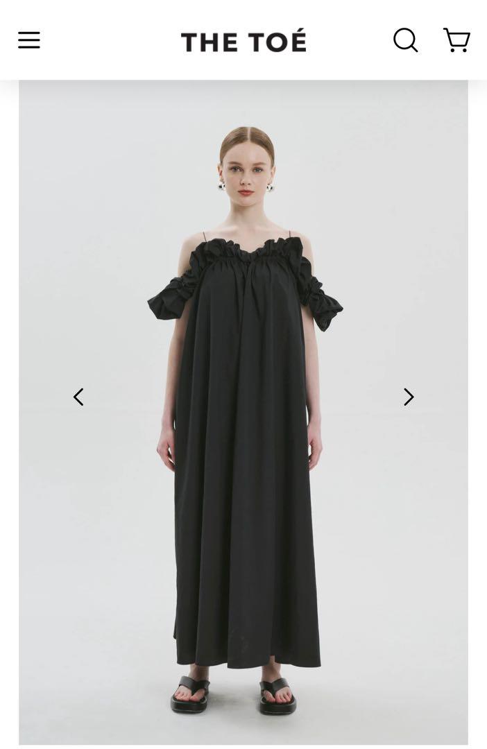 THE TOE Erie Frills Onepiece Black M