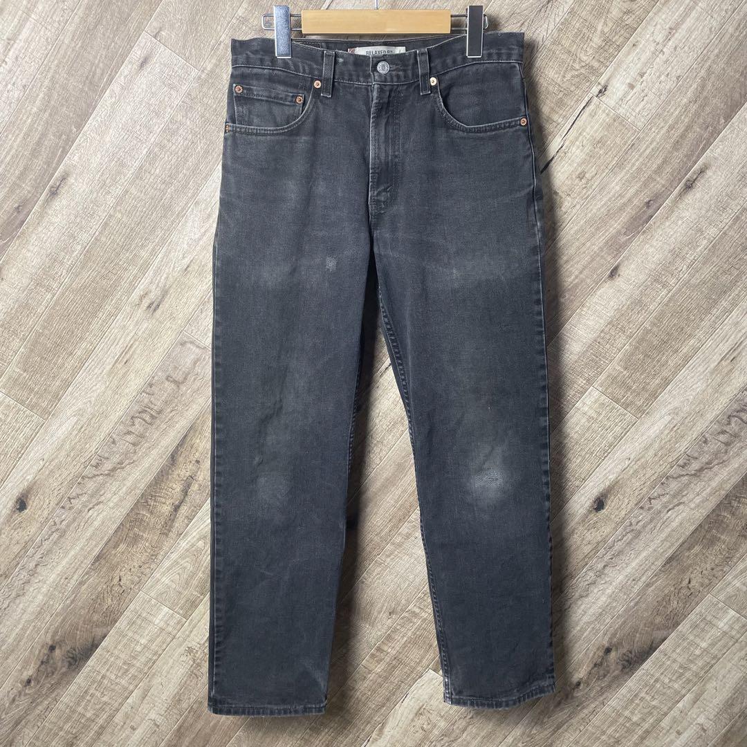USA製Levi's 550 バギーブラックデニム リーバイスジーンズ ジーパン