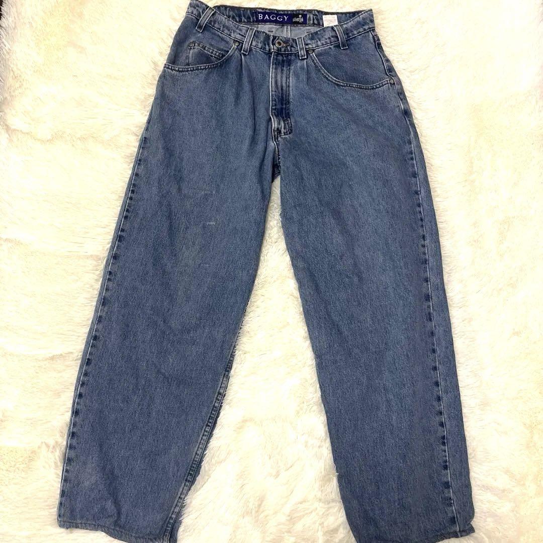 90s Levis SilverTab バギー USA ワイドデニム W33 LEVI'S リーバイス 90年代 USA製 シルバータブ SILVERTAB BAGGY