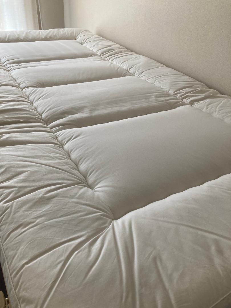 無印良品　羊毛ポリエステルパッド　固わた敷ふとん　シングル