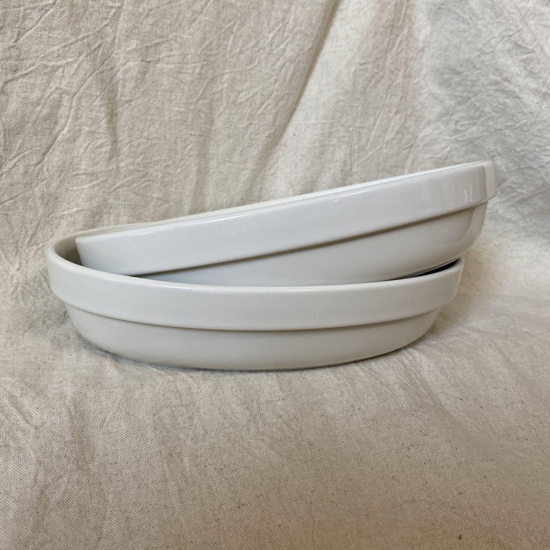 無印良品】グラタン皿 オーバル 耐熱 2枚セット 無印 MUJI - メルカリ
