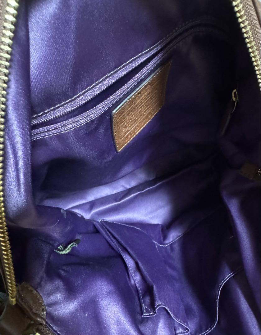 COACH ブラウン レザー トートバッグ