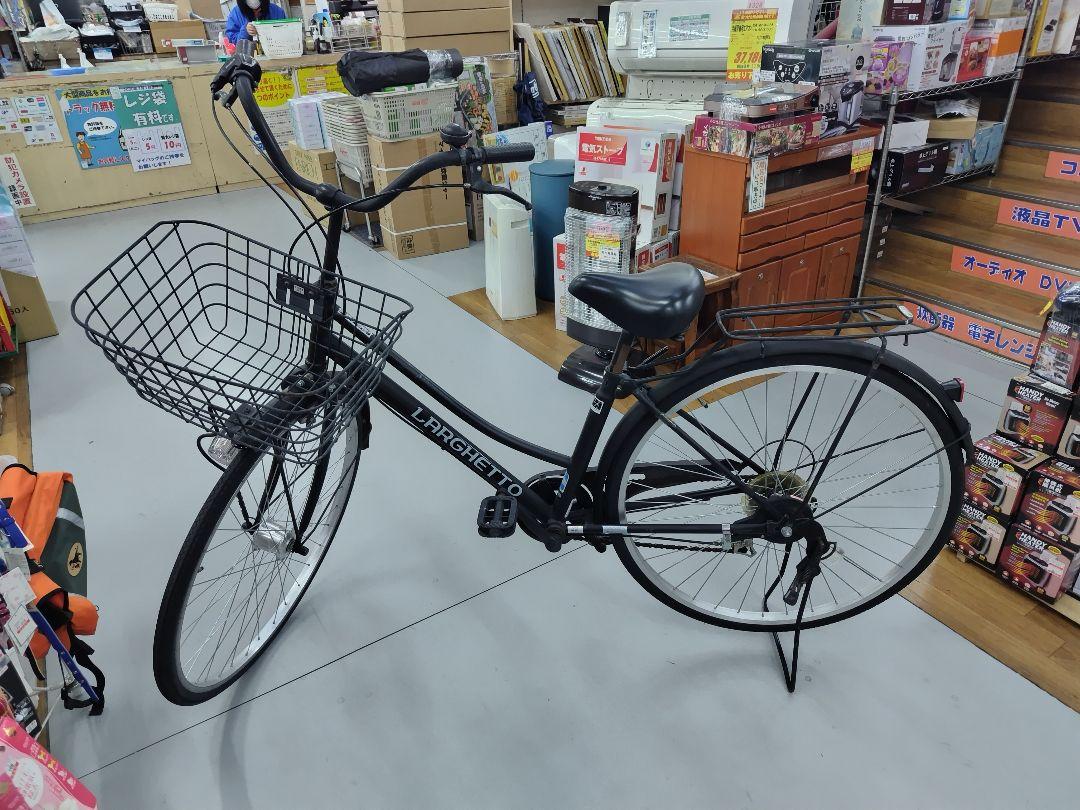 J016★カギ無しサビ使用感★普通自転車★LARGHETTO★LEDオート★6段