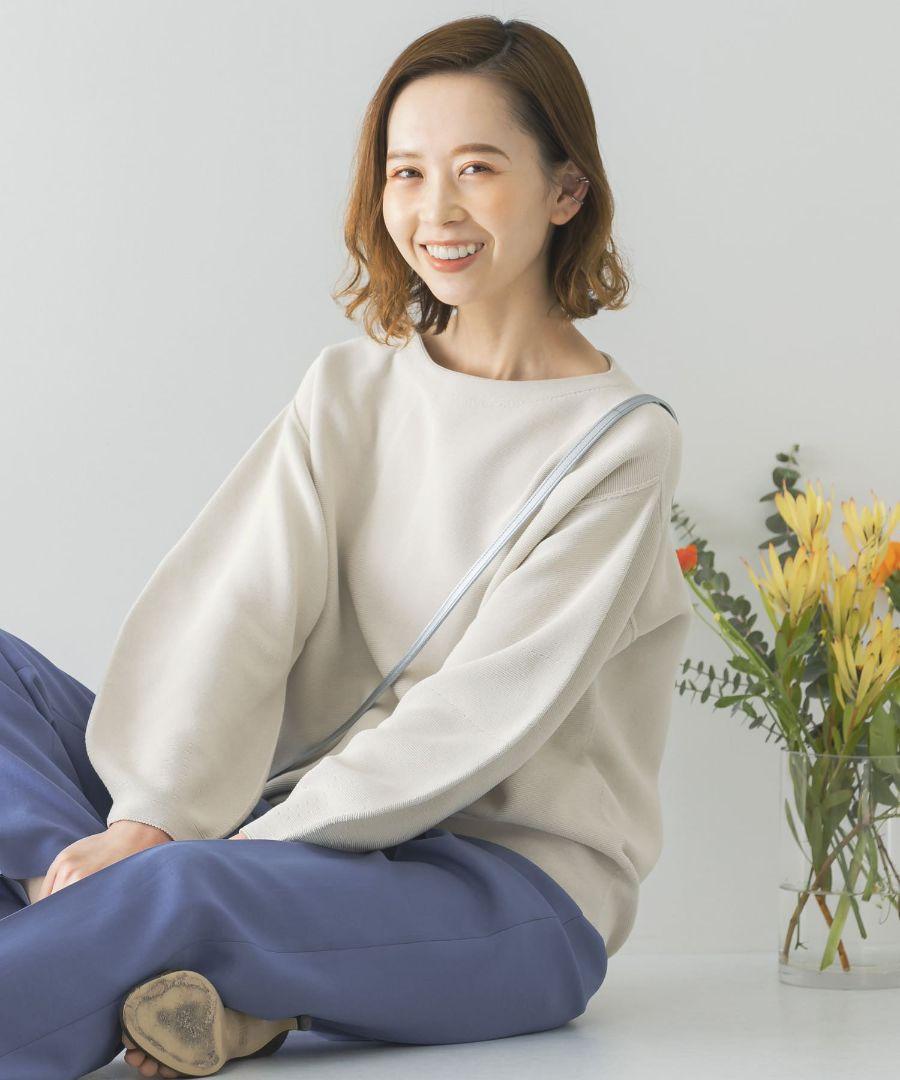 【美品】アーバンリサーチ　ROSSO　デザインガーターホールニット　フリー