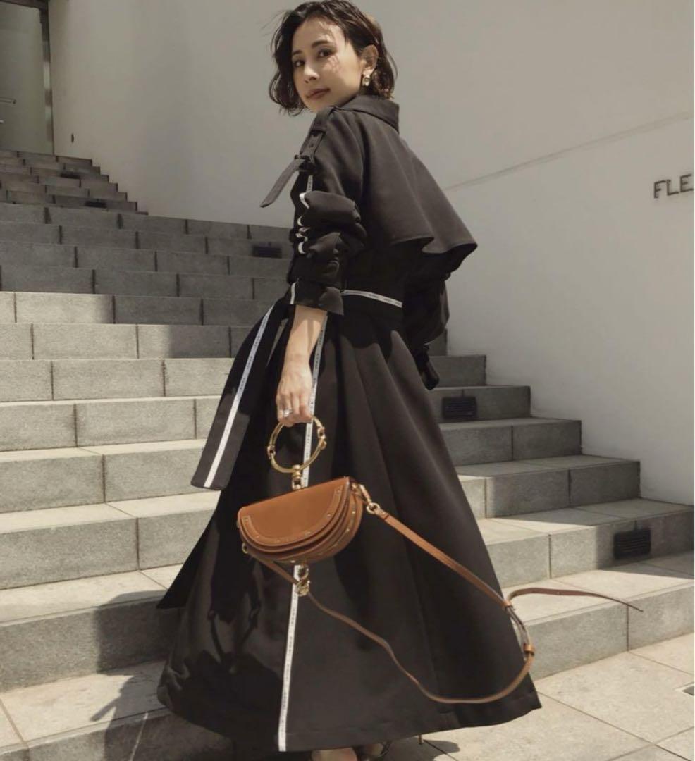 アメリ　PASS CODE LINE COAT　トレンチコート　マキシ丈
