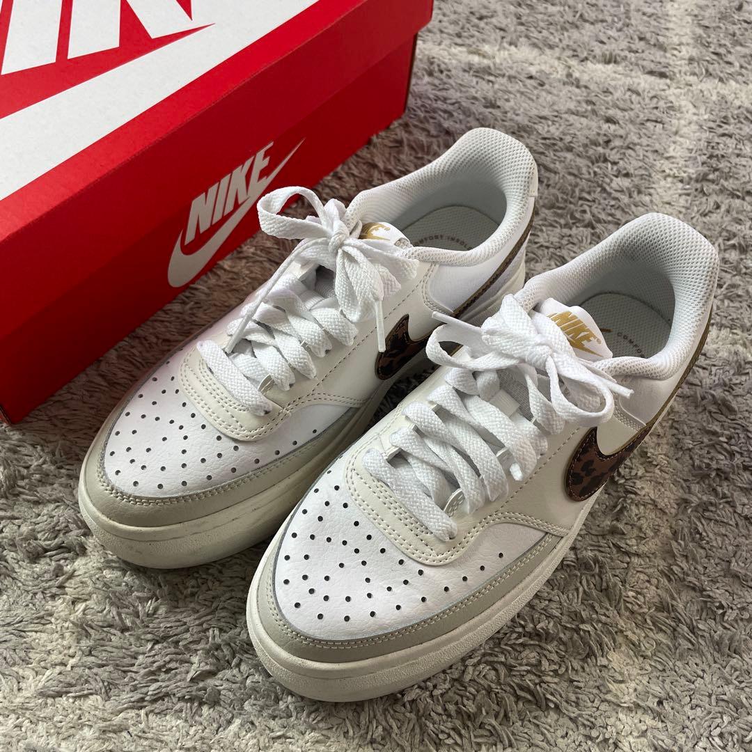 Nike COURT VISON ALTA 24.5cm ヒョウ柄