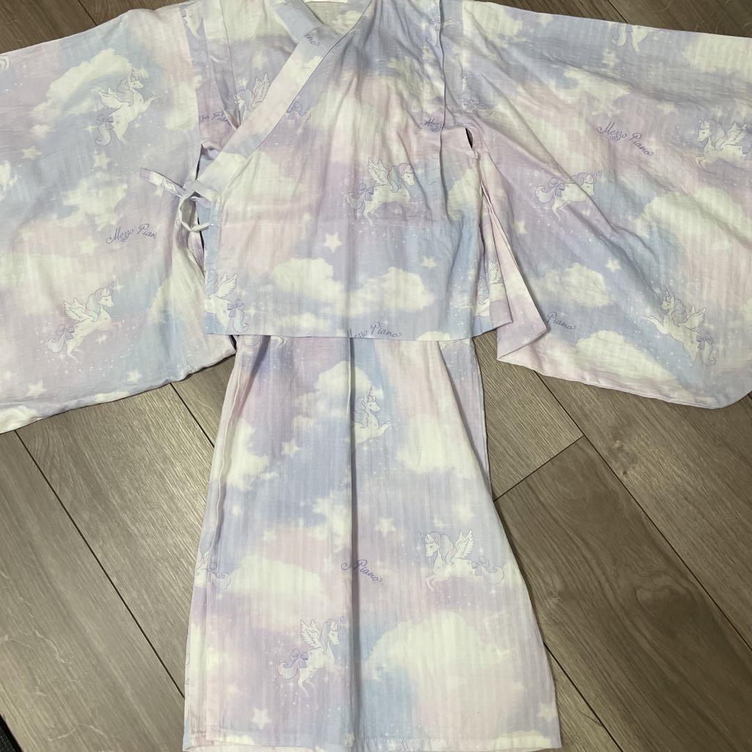美品　メゾピアノ　ユニコーン　浴衣　120 美品 メゾピアノ ユニコーン 浴衣 120 - メルカリ