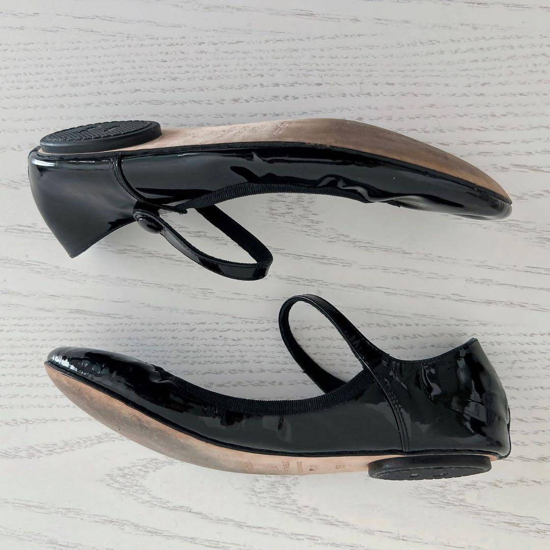 超美品☆repetto メリージェーン パンプス アンクルストラップ エナメル