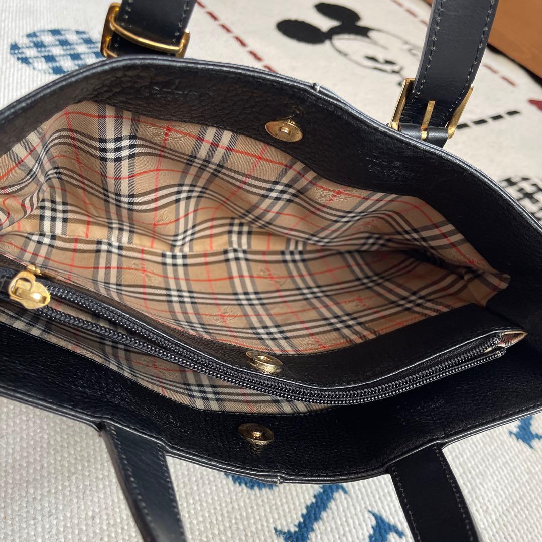 【良品】Burberrys バーバリーズ　本革レザー ハンドバッグ
