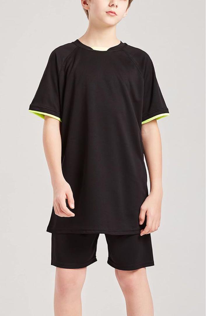 ボイーズ ゆったりカジュアル キッズ半袖 夏 Tシャツ&ショーツパンツ セット