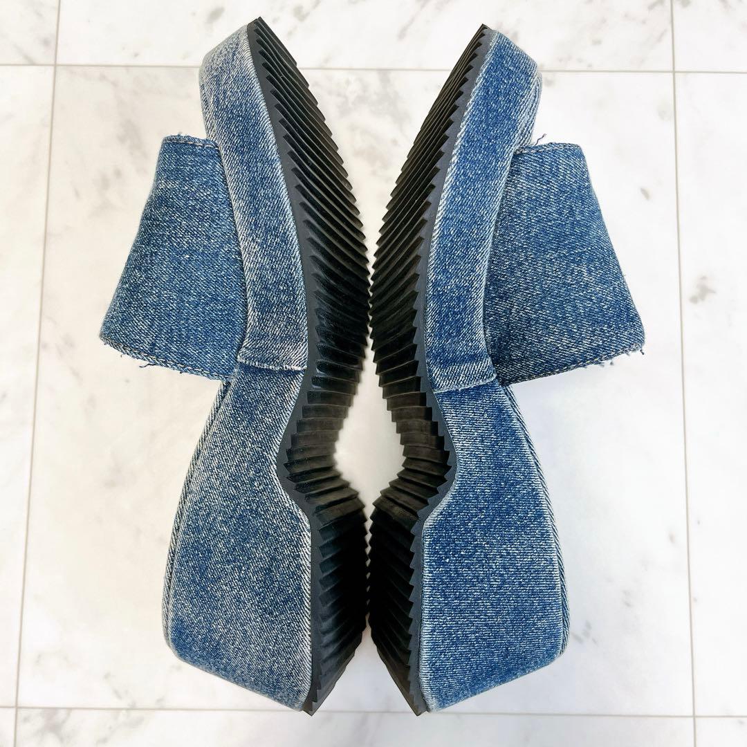 DIESEL ディーゼル オーバルD ウォッシュドデニムサンダル 24cm24cm・DIESEL KIN-KAAI_COM