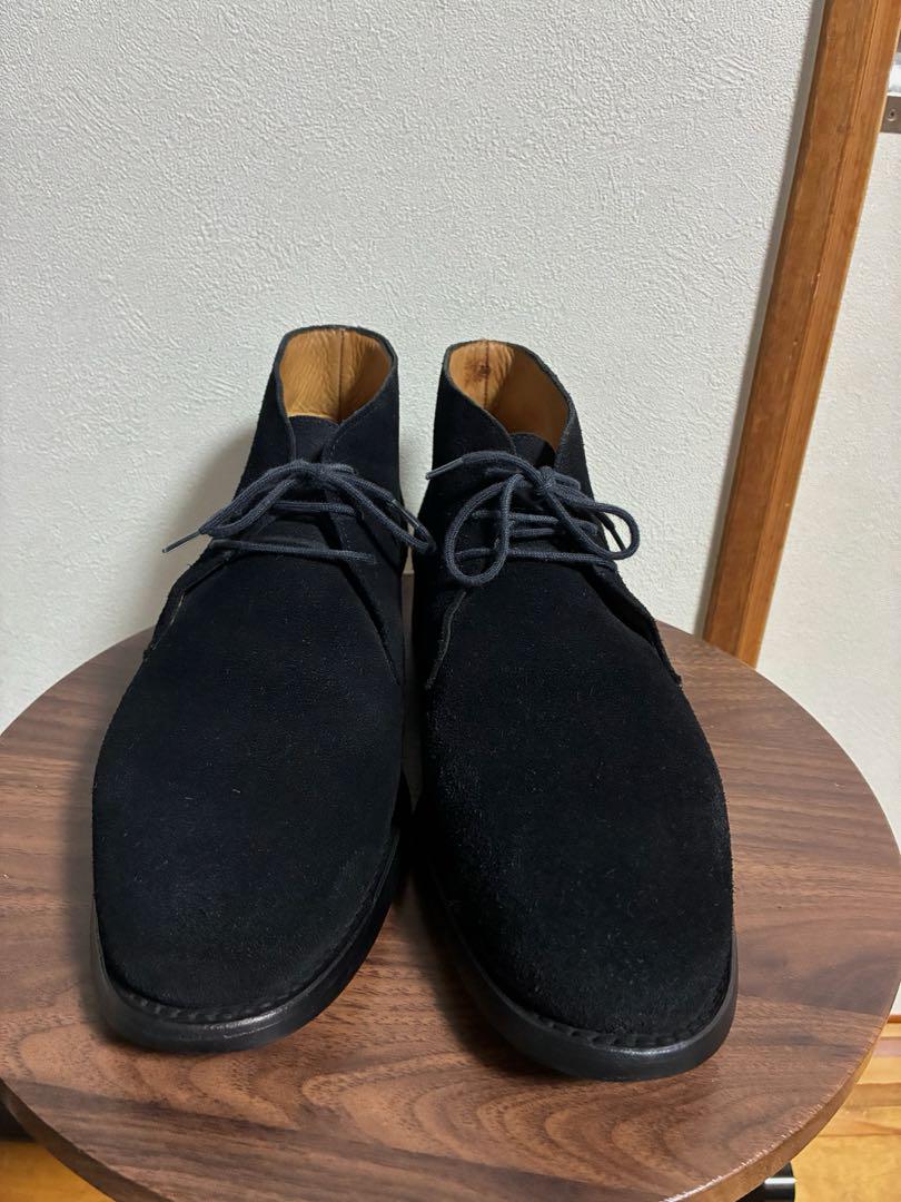 【信頼】 CROCKETT＆JONES チャッカブーツ ブラック 7D CHILTERN 靴