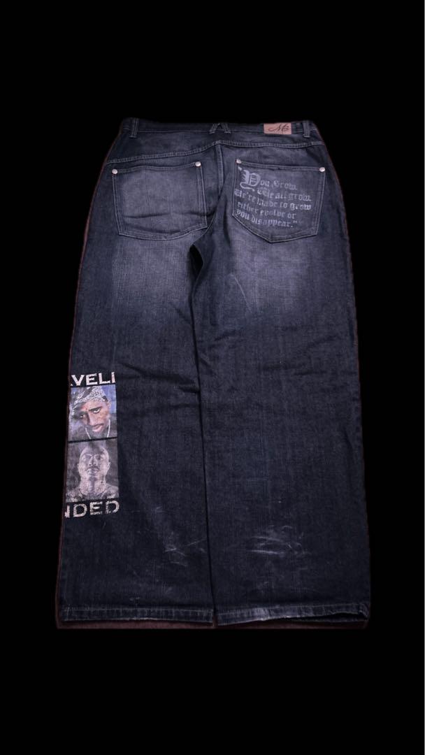 MAKAVELI BRANDED 2pac デニム　y2k sk8