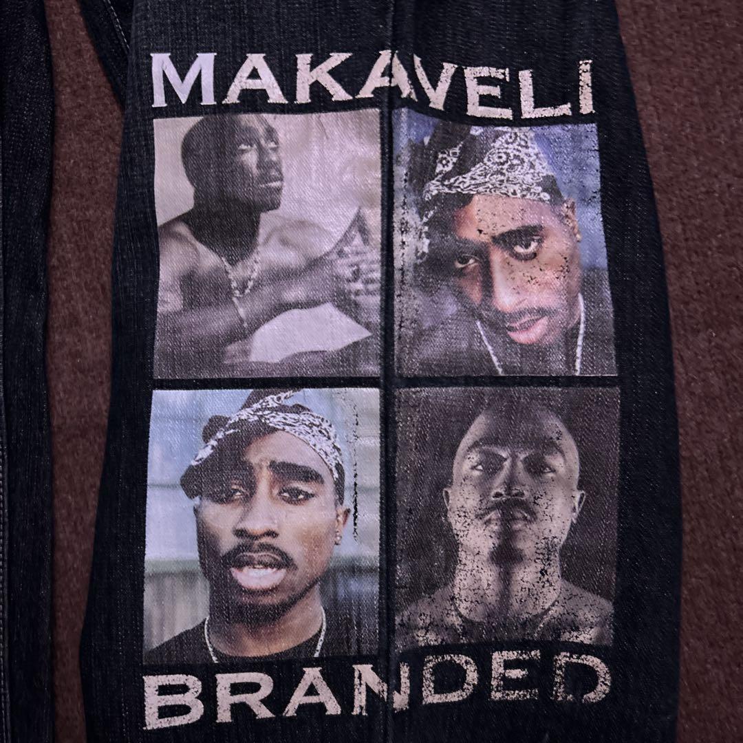 MAKAVELI BRANDED 2pac デニム　y2k sk8