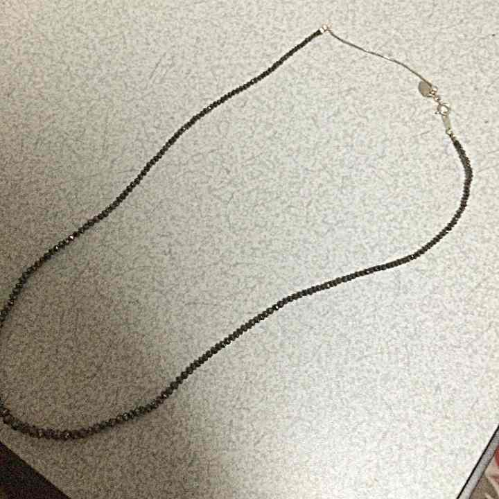 ブラックスピネル ネックレス✨