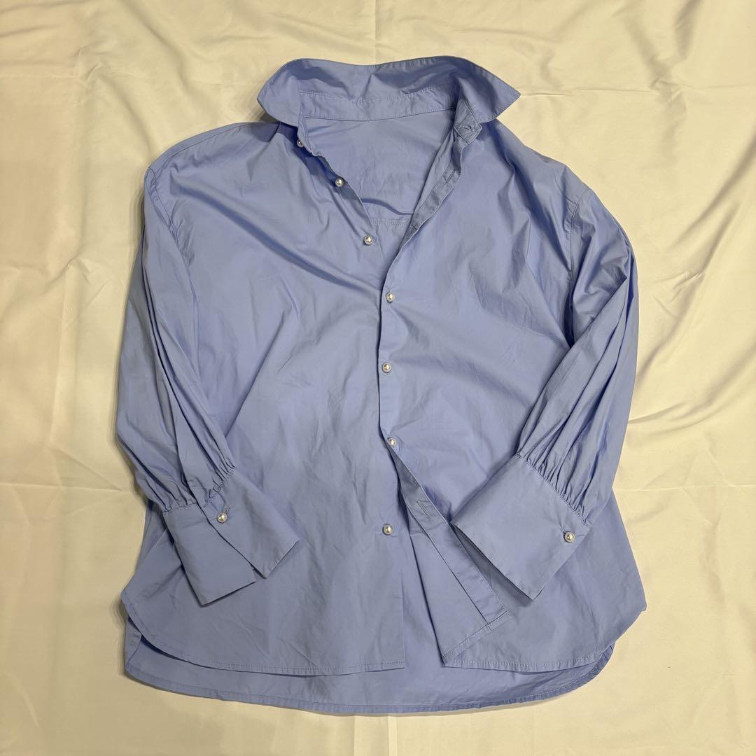 美品 ROPE' PICNIC（ロペピクニック） 無地パール釦シャツ 春夏
