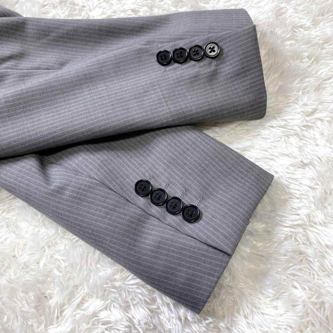 美品✨ オリヒカ パンツ スーツ セットアップ Y6 ストライプ グレー