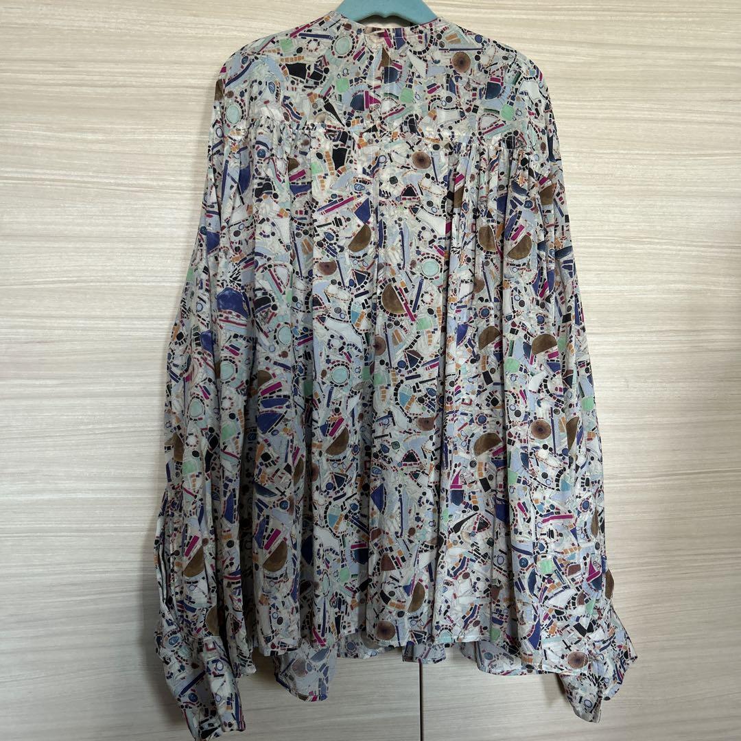 美品ISABEL MARANTイザベルマランシルクブラウス長袖柄34
