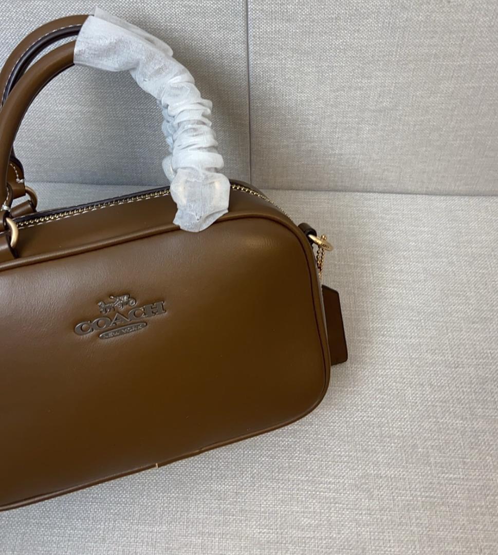 COACH サッチェル クロスボディ ハンドバッグ ブラウン 茶色 CT776