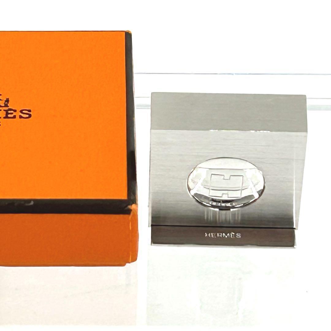 HERMES エルメス フォトスタンド シルバー ⚪︎エルメス ペーパーウェイト フォトスタンド Hマーク