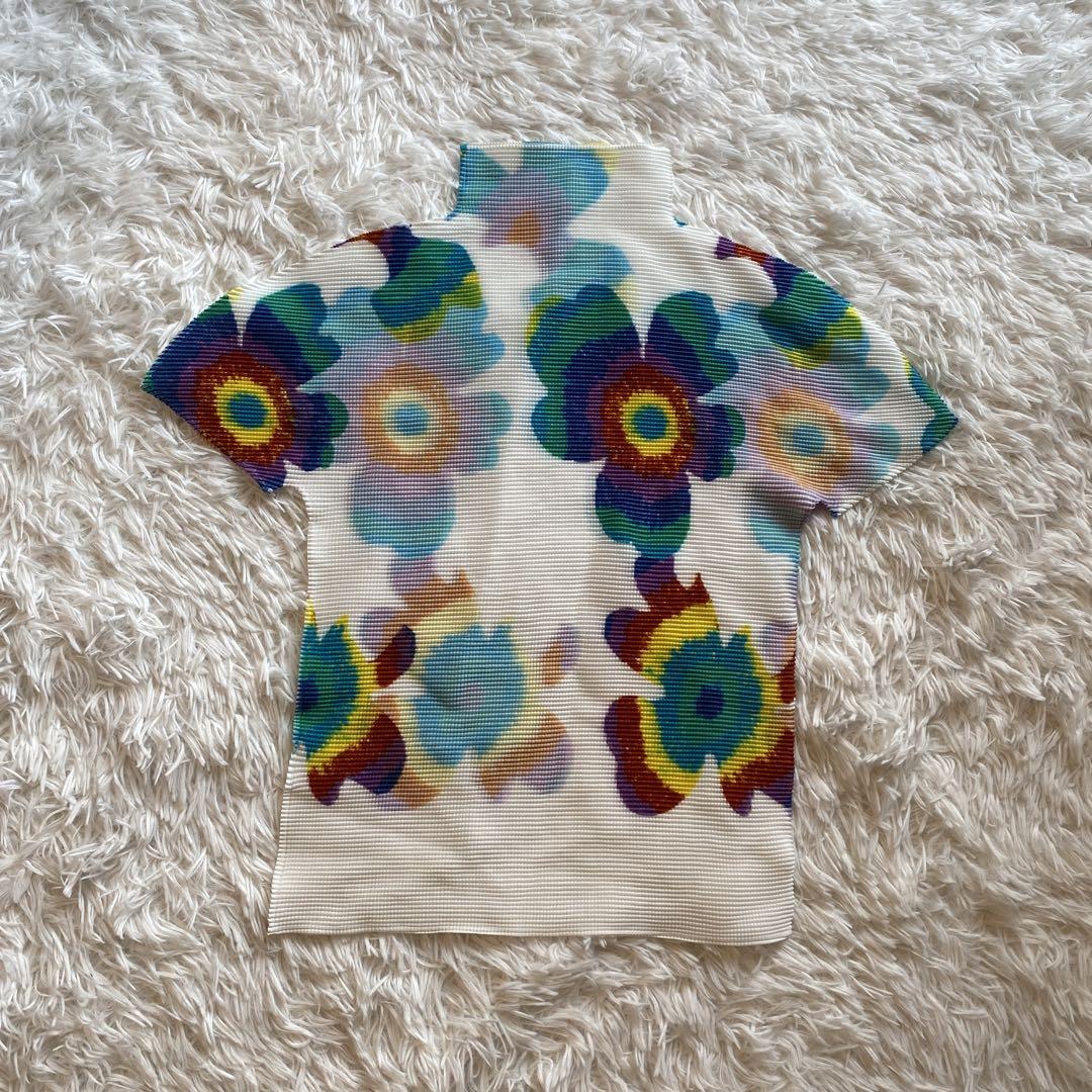 【美品】ISSEY MIYAKE ME ミーバイイッセイミヤケ プリーツ 花柄