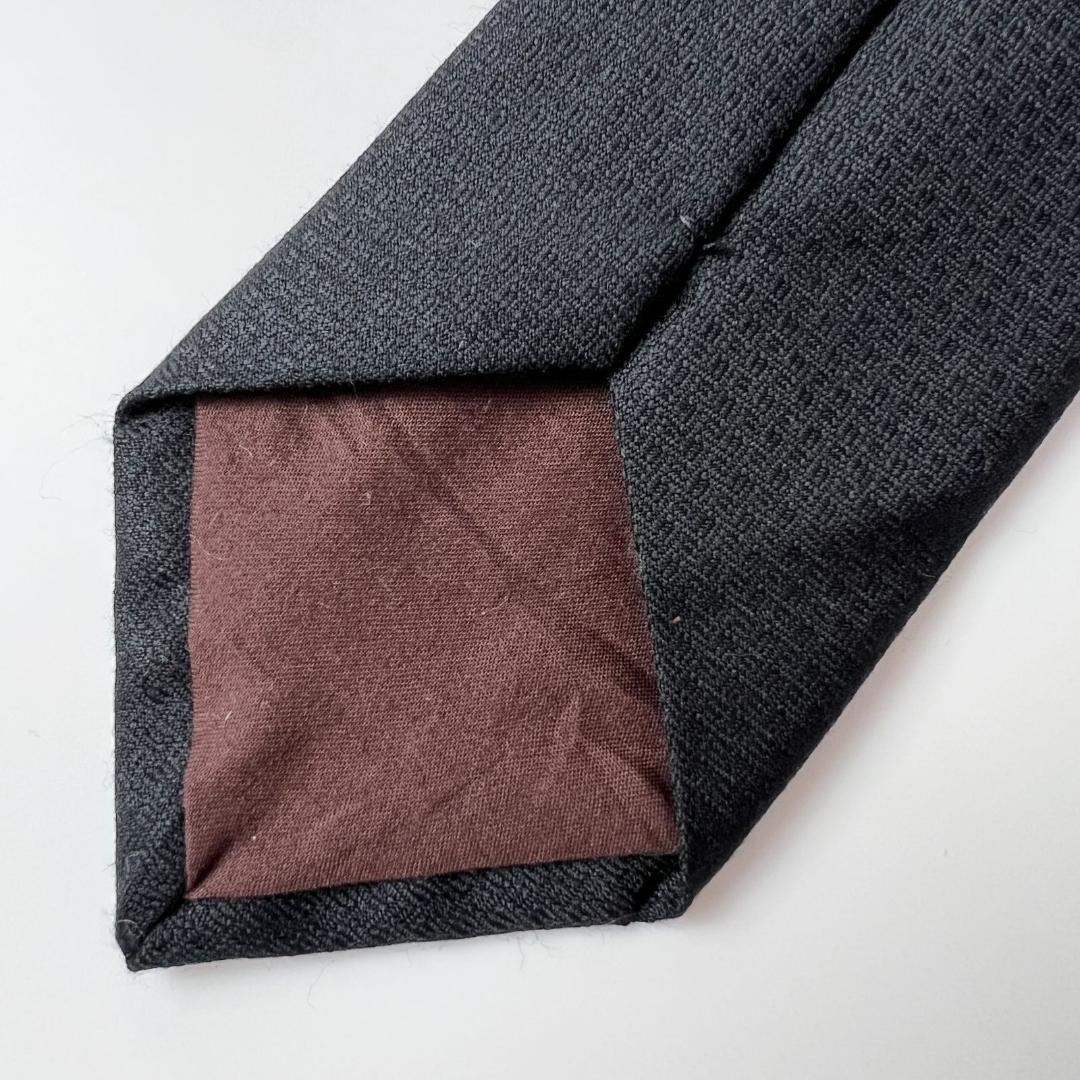美品 ルイヴィトン Louis Vuitton ネクタイ シルク ブラック 黒黒