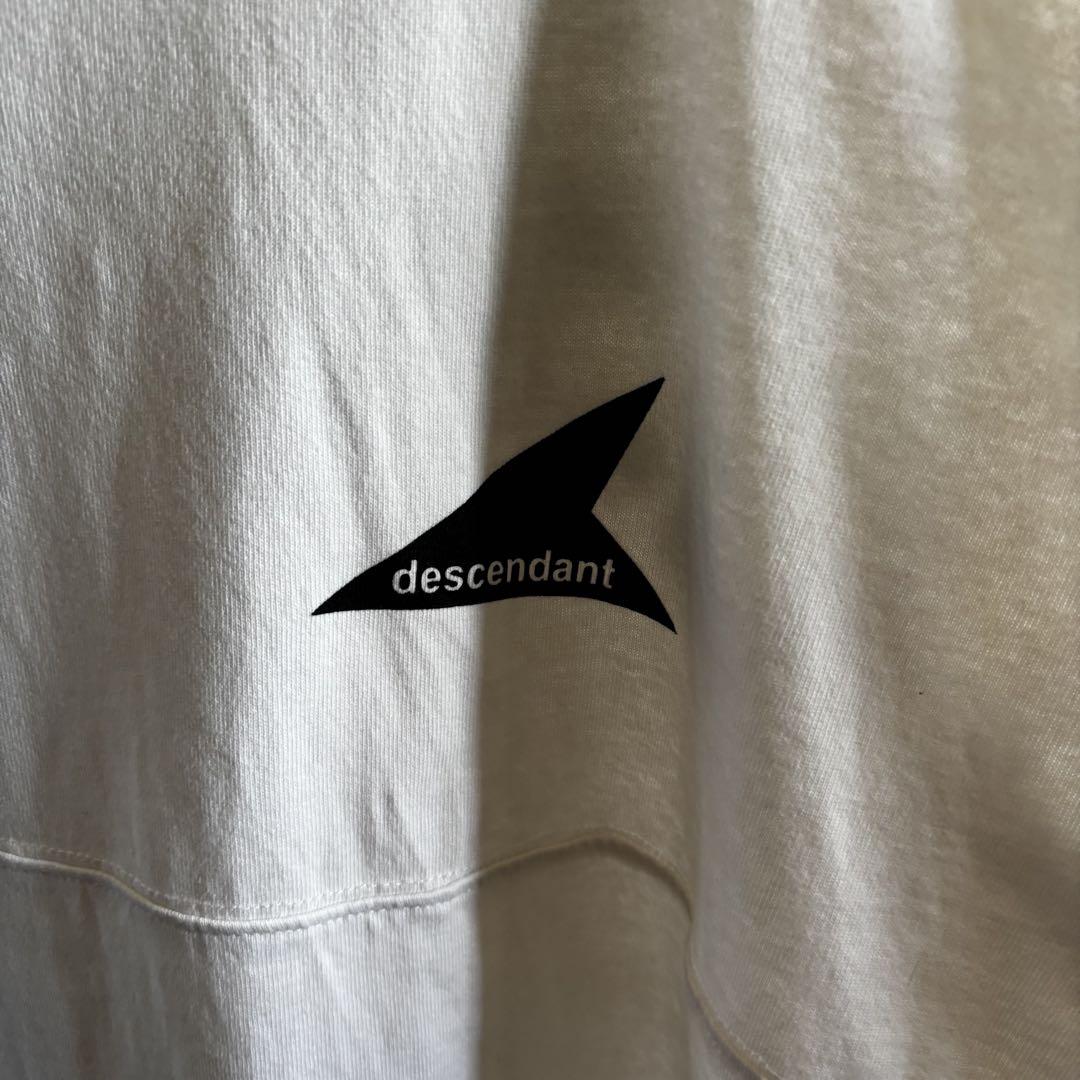美品　DESCENDANT ディセンダント　オーバーサイズ 長袖　Tシャツ　白