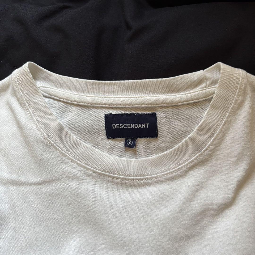 美品　DESCENDANT ディセンダント　オーバーサイズ 長袖　Tシャツ　白