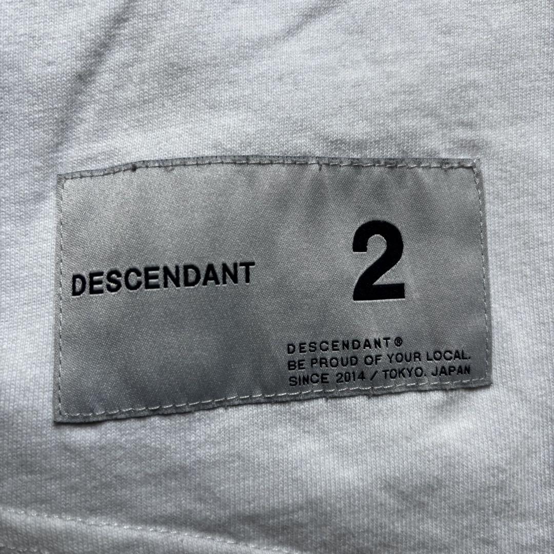 美品　DESCENDANT ディセンダント　オーバーサイズ 長袖　Tシャツ　白