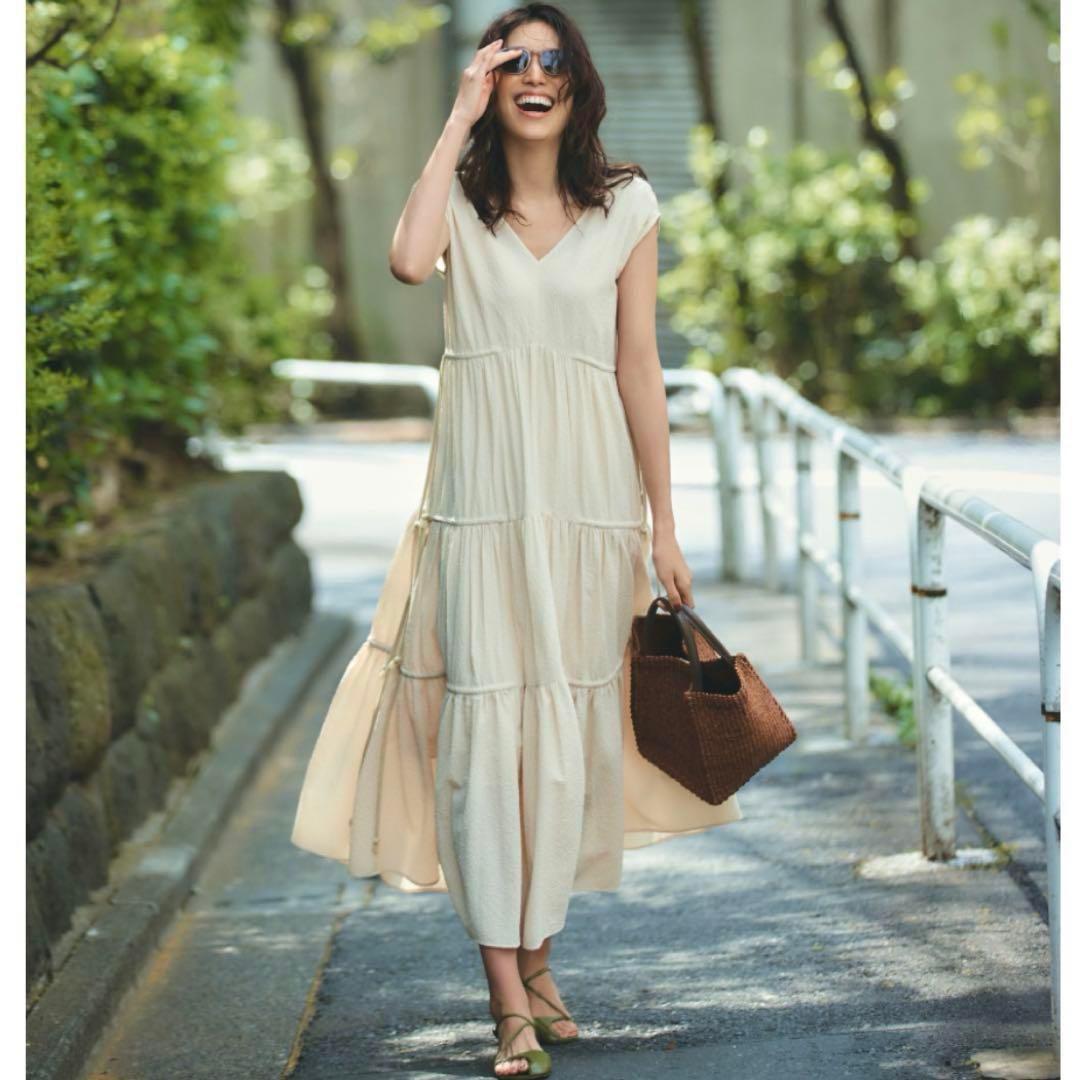 FRAY I.D ギャザーティアードワンピース