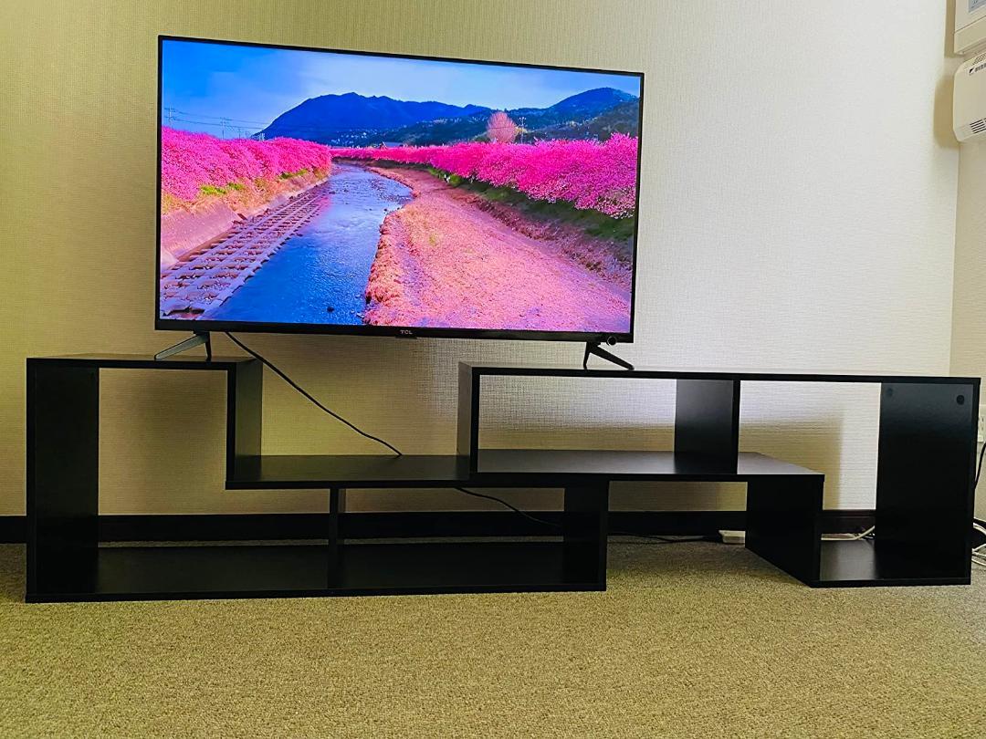 テレビ台　ラック テレビボード ローボード 伸縮 幅105～210cm