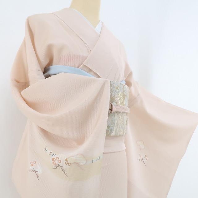 新品 絽 坪金 夏着物 仕立て上がり トールサイズ 仕付け糸付 訪問着 3722