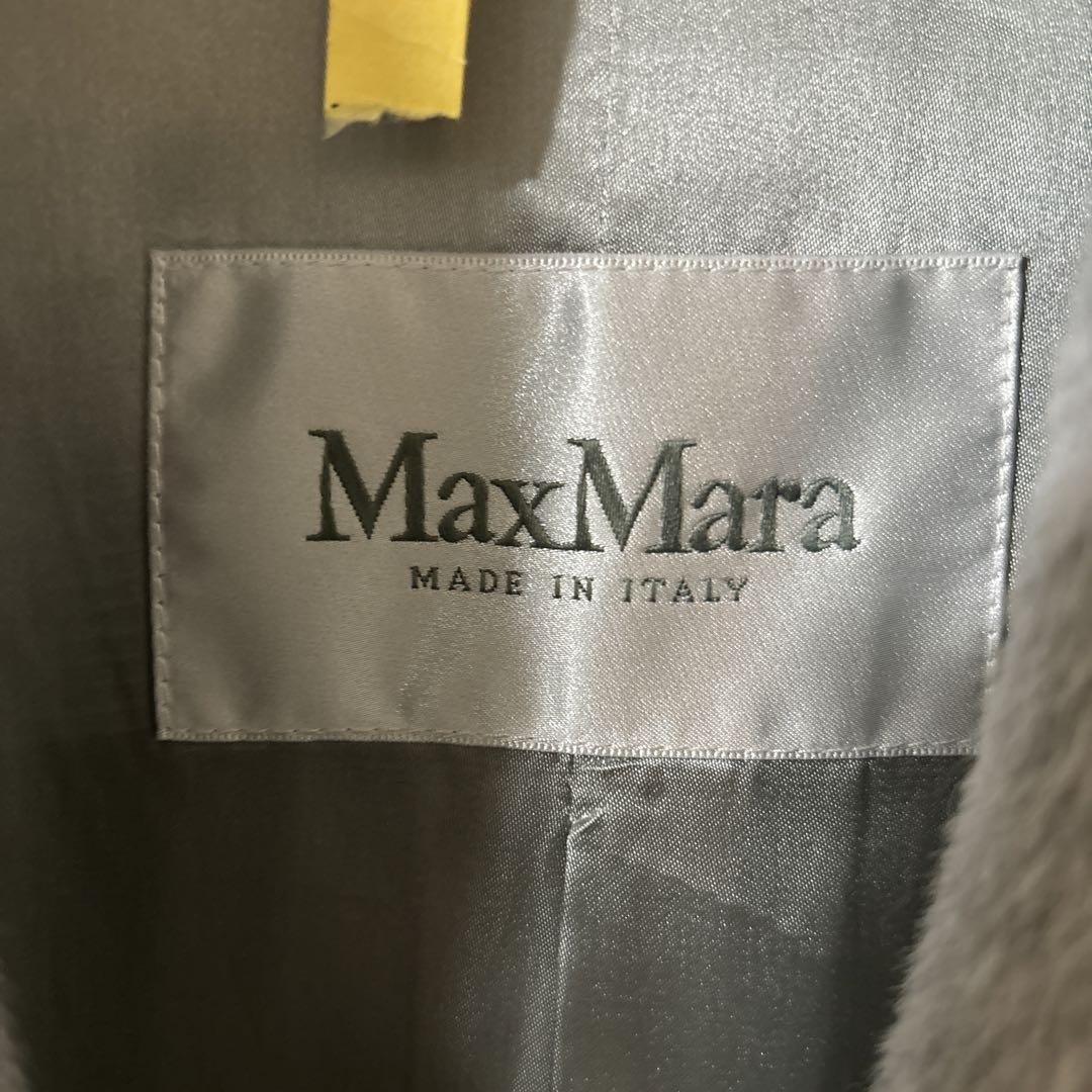 MaxMara マックスマーラライトグレー アルパカ ロングコート40