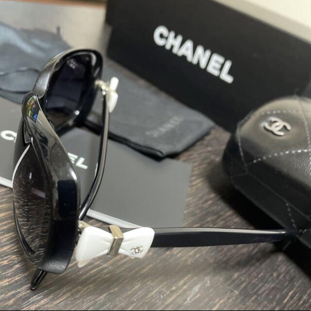 シャネル CHANEL サングラス 5171-A リボン ココマーク ブラック ...