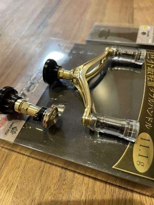 34 ゼログラ ハンドル Ⅳ バランサー シャンパンゴールド ダイワ用 購入ファッション サーティーフォー ゼログラⅣ 無垢 リール