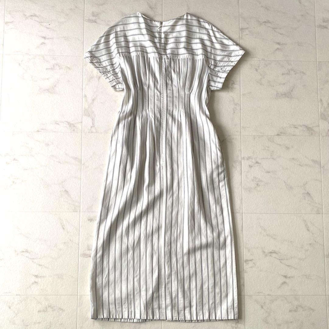 2023.定価3.3万.美品☆ボールジィ 洗える ストライプワンピース