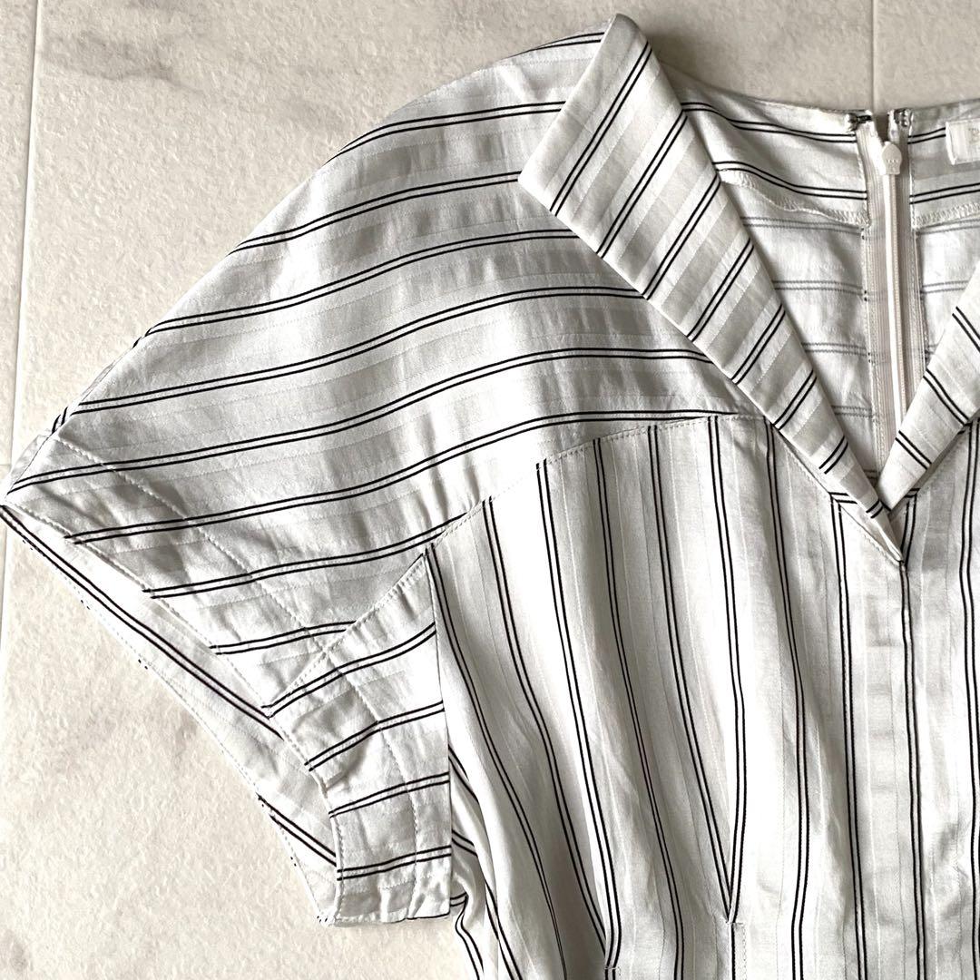 2023.定価3.3万.美品☆ボールジィ 洗える ストライプワンピース