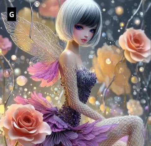 ♡セミオーダー受付中♡ 花の妖精 女の子 456 ✽soul生地✽様パネル ♡セミオーダー受付中♡ 花の妖精 女の子 456 ✽soul生地✽様パネル