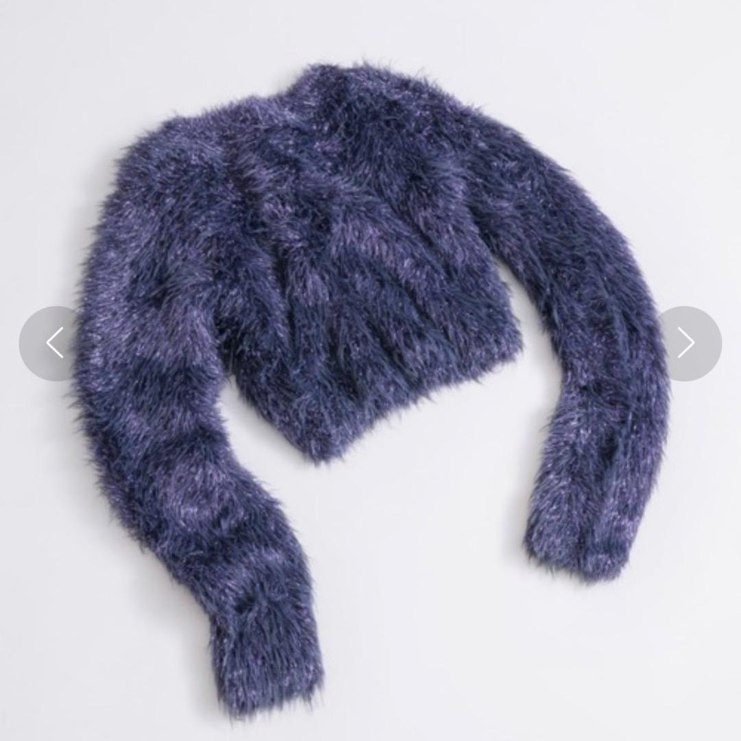 トップス musubore glitter knit