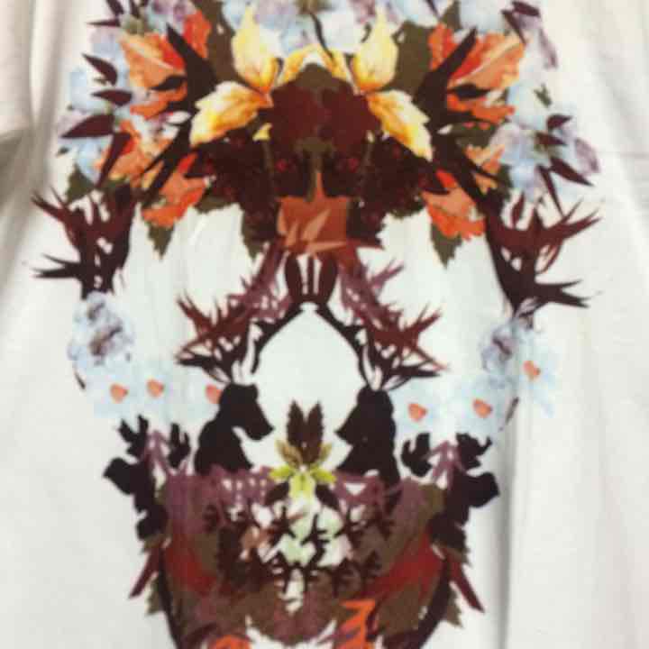 新品M Tシャツ カモフラージュ 人気商品 UJcV4-m239478085 フラワー スカル 即納超歓迎